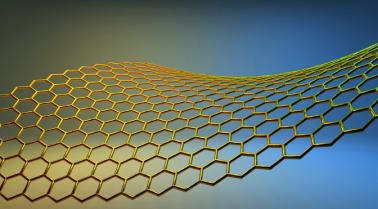 Graphene hexagonal lattice render